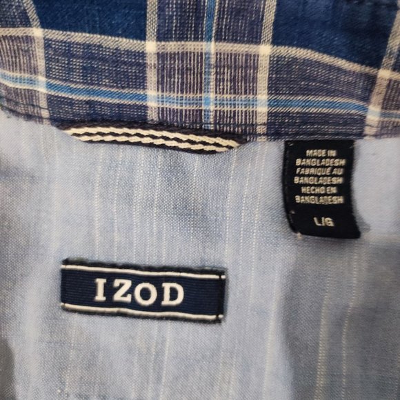 Izod short sleeve shirt men's size L - Picture 4 of 5